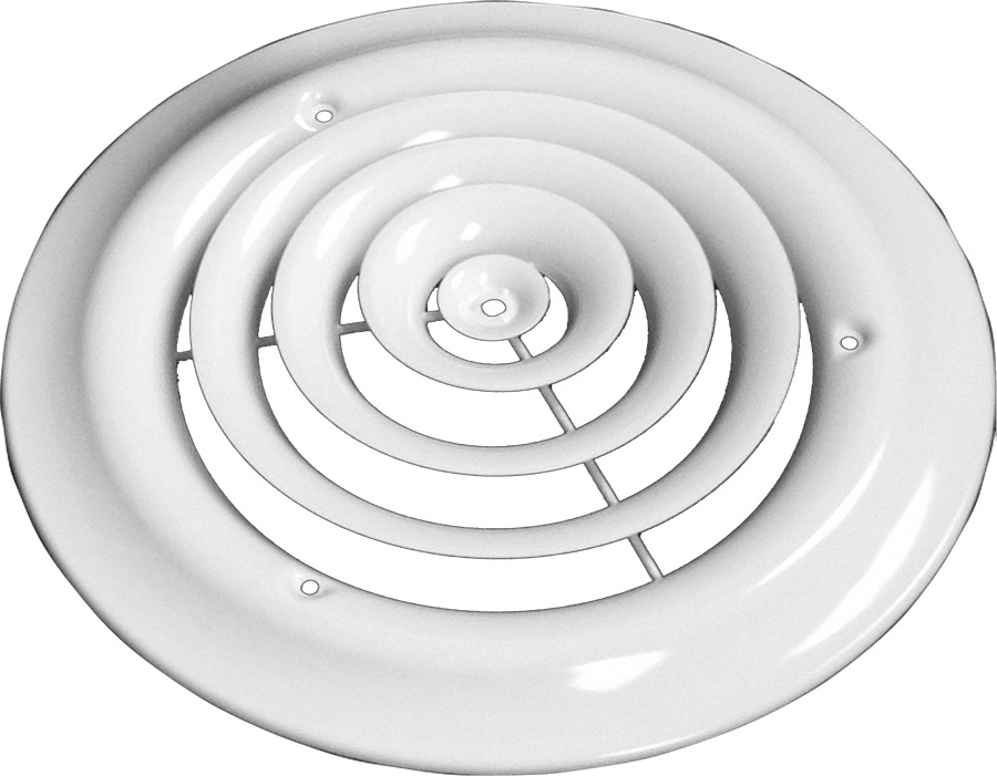 ROUND CEILING DIFFUSER #16 14" 360° DIFFUSION 18" OAD. CONTINENTAL INDUSTRIES 
